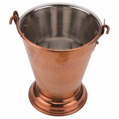 Hammered Copper / Steel Bucket For Serving No.2 – 450ml Hammered Copper / Steel Bucket For Serving No.2 – 450ml