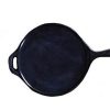 Cast Iron Dosa Tawa 12 Inch with Handle Pre-Seasoned Cast Iron Skillet