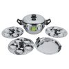 Euro Stainless Steel Idly Pot Classic-Cip 12 Pits Stainless steel 12-pit idli cooker for steaming idli and dhokla