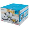 Euro Stainless Steel Idly Pot Classic-Cip 12 Pits Stainless steel idli pot with flat base and stay-cool handles