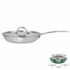 Stainless Steel Triply Frying Pan With Lid - 20Cm