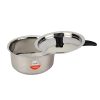 Stainess Steel Pot and Pan 3 Ply Saucepan with Lid-18 CM Stainess Steel Pot and Pan 3 Ply Saucepan with Lid-18 CM