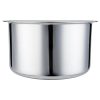 Al Mir Finish Tope 14G 4.75L Kook Stainless Streel Tri-Ply Topes With Lid 20 CM - 2.5l