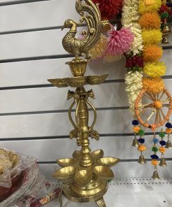 Brass Kerela Kuthu Diya Vilakku 55 Cm