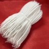 Pack Of 10 Pieces Long Cotton Wicks/Diya Batti For Pooja. Colour - White, Length - 3.5 Inches : Pack Of 10 Pieces Long Cotton Wicks/Diya Batti For Pooja. Colour - White, Length - 3.5 Inches