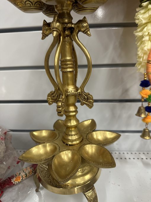 Brass Kerela Kuthu Diya Vilakku 55 Cm