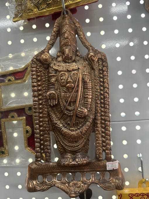 Hanging Metal God Tirupati Balaji Idol Hanging White Metal God Tirupati Balaji Idol