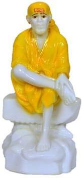 Samadhi Mandir Sai Baba Statue Decorative Showpiece - 12Cm Samadhi Mandir Sai Baba Statue Decorative Showpiece - 12Cm