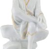 White Sai Baba Murti For Pooja Statue Gift Idol 3.5 Inch