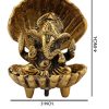 White Metal Ganesh Showpiece Idol