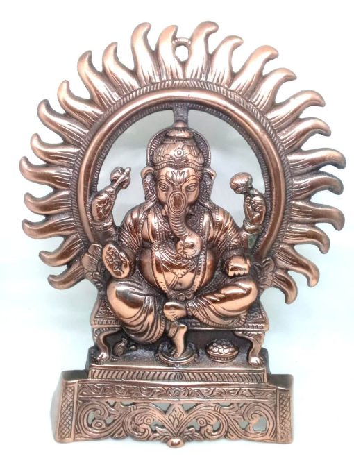 Ethnic Metal Ganesha Wall Hanging