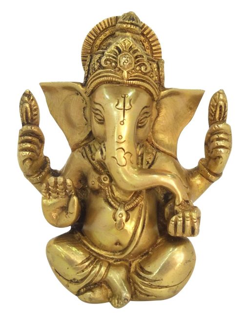 Brass Statue Of Lord Ganesha Ganpati