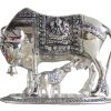 White Metal Ganesh Showpiece Idol