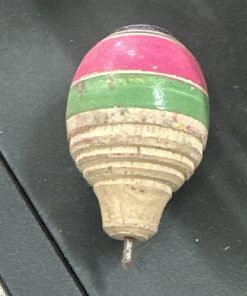 Wooden Pambaram/Bambaram/Buguri/ Bongaram Spinning Tops Lattoo With String - Pack Of 1