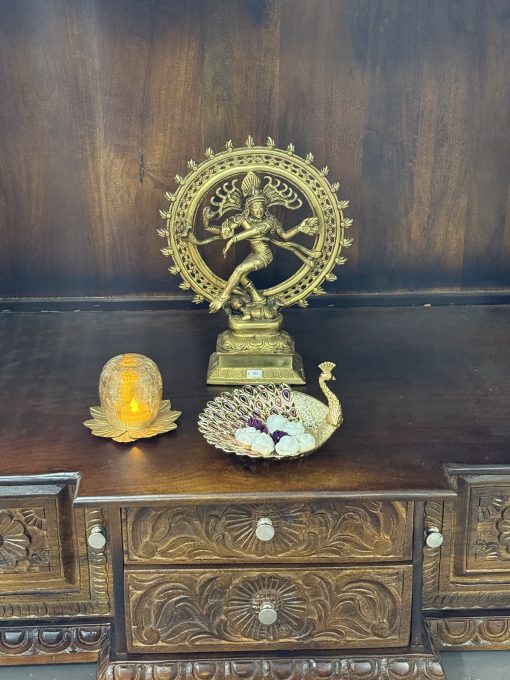 Brass Lord Shiva Dancing Natraj Murti Idol ( 13 Inch )