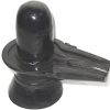Black marble Shivling idol 14 cm