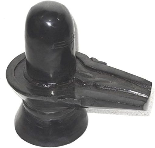 Black marble Shivling Idol 7cm Black marble Shivling idol 14 cm