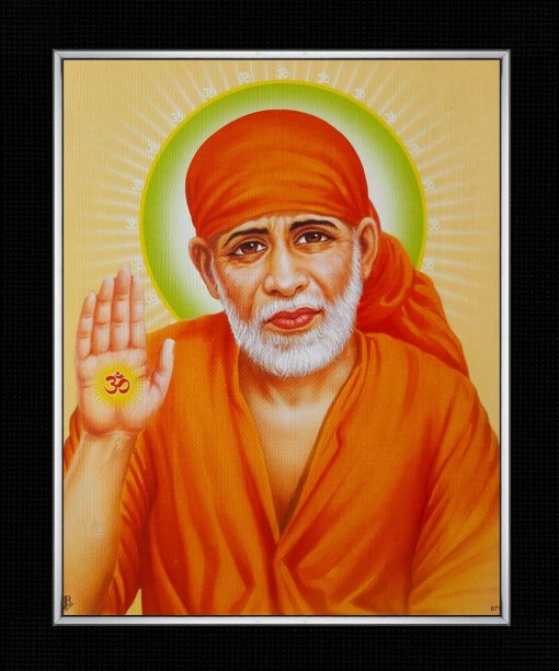 Synthetic Wood Sai Baba Photo Frame (29 X 24.5 X 1 Cm) Synthetic Wood Sai Baba Photo Frame (29 X 24.5 X 1 Cm)