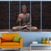 Beautiful buddha Digital wall art painting wall painting with frame multicolor 60inchx36inch