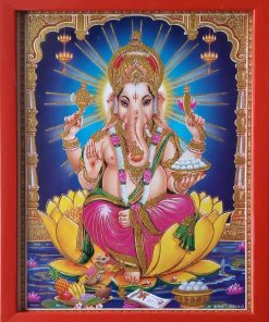 Lord Ganesha Framed Painting (24 Cm X 30 Cm X 1.2 Cm)
