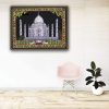 Tajmahal Sequin Embedded 100% Cotton 40X30 Inches Cloth Tapestry/Wall Hanging
