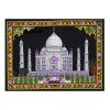 Tajmahal Sequin Embedded 100% Cotton 40X30 Inches Cloth Tapestry/Wall Hanging