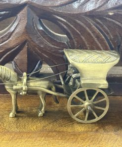 Brass Horse Cart Showpiece 5X2.5X3 Inches