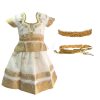GirlS Cotton Silk Ready Made Pattu Pavadai Set