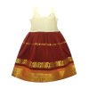 GirlS Cotton Silk Ready Made Pattu Pavadai Set