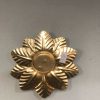 Metal Flower Shaped Tea Light Holder