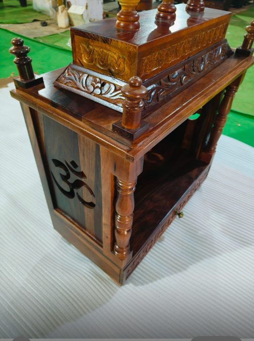 50Cm Handcrafted Sheesham Wood Home Temple Pooja Mandir