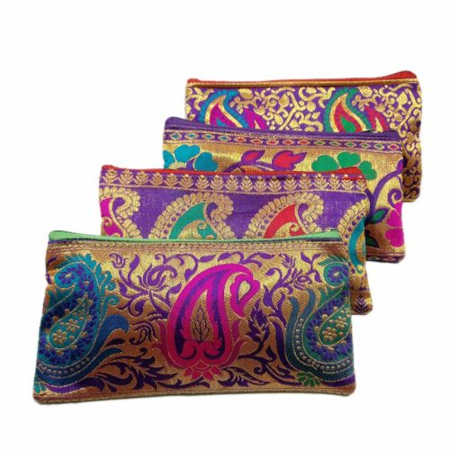 Raw Silk Pouches Return Gifts In Assorted Designs And Patterns Raw Silk Pouches Return Gifts In Assorted Designs And Patterns