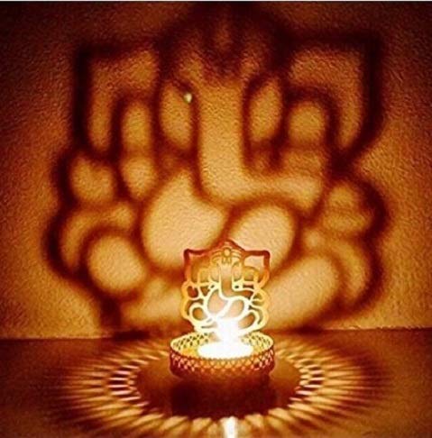 Divine Shadow Ganesh Tealight Candle Holder Return Gift Divine Shadow Ganesh Tealight Candle Holder Return Gift