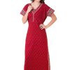 WomenS Full Length Cotton Nighty Free Size