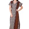 WomenS Batik Print Cotton Nighty Free Size