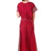 WomenS Batik Print Cotton Nighty Free Size