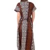WomenS Batik Print Cotton Nighty Free Size