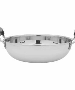 Ss Banali Flat Kadai With Handle 2.5L No.5