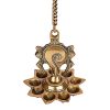 Brass Hanging Shangu Chakra Diya With 9 Slots
