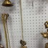 Ethnic Carved Brass Wall Diya Hanger