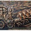Radha Krishna Self Adhesive Painting Without Frame (24 X 36 Inch) Traditional Chariot Painting Self - Adhesive 36 Inch X 24 Inch