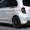 Vinyl Indian Flag Wall Tile Car Sticker 12 X 5 Inches