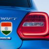 3D Metal Indian Flag Chrome Sticker 3D Metal Indian Flag Chrome Sticker