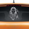 Vinyl Kartikeya Car Sticker 10 X 0.1 X 15 Inches Silver Vinyl Kartikeya Car Sticker 10 X 0.1 X 15 Inches Silver