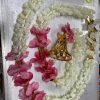 Artificial Flower Toran Garlands Mogra Jasmine Door Wall Hanging Artificial Flower Toran Garlands Mogra Jasmine Door Wall Hanging