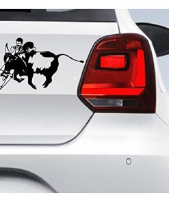 Car Sticker Jalli Kattu Man Black