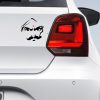 Angry Bharathiyar Car Bumper Sticker Decal Black (Pvc Vinyl)
