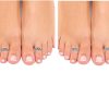 4 Pairs Combo Silver Toe Rings For Women And Girls