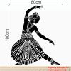 Beautiful Indian Classical Dancer Bharatanatyam Wall Sticker Vinyl 100 X 80 Cm Beautiful Indian Classical Dancer Bharatanatyam Wall Sticker Vinyl 100 X 80 Cm