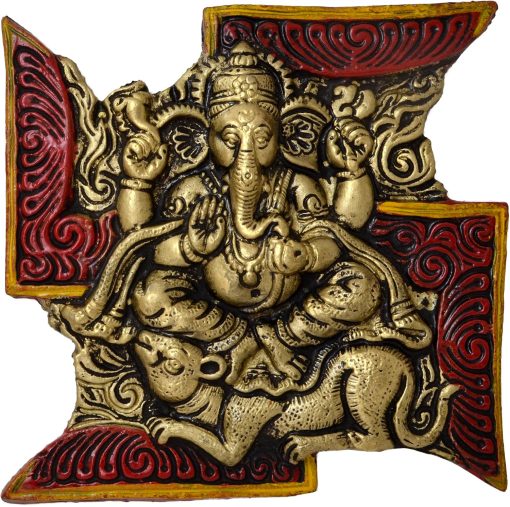 Swastik Ganesha Wall Hanging, Ganesha Wall Hanging for entrance Swastik Ganesha Wall Hanging